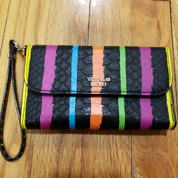 Victoria's Secret Handbags - Victoria's Secret Multi Colored Wallet w/ mirror